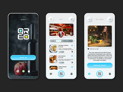 QREO(QR easy order)mobile app v.2 concept