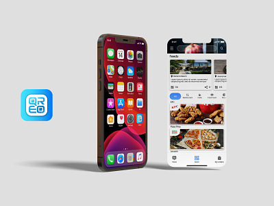 QREO Food ordering Application design app branding design logo ui ux