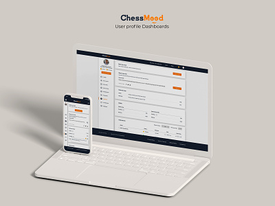Chessmood-User profile dashboard design illustration redesign ui