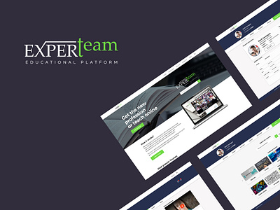 Experteam-Webpage and dashboard UI/UX design