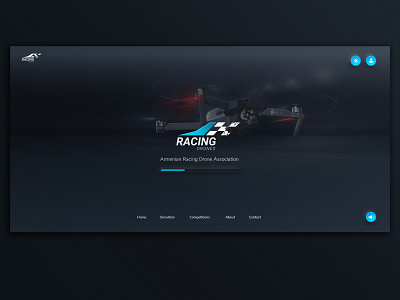 Racing Drones - webpage concept