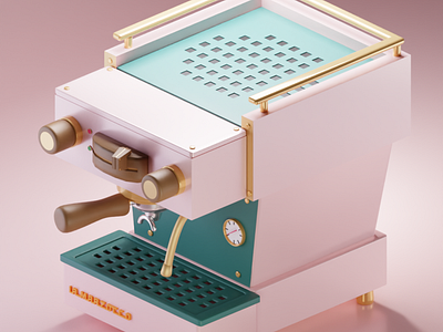 La Marzocco Espresso Machine b3d blender blender3d coffee espresso lamarzocco model prop