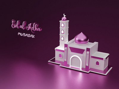 Mosque 3D Eid al Adha