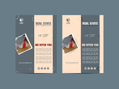 Real Estate social flyer Minimal Design