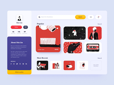 Illustrations store concept animation app branding clean concept dashboard flat illustration minimal product design profile store typography ui ux vector web web design website