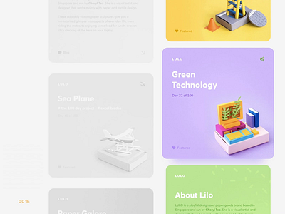 LULO site preloader animation \\ Product design animation app bright cards clean colorful concept paper art papercraft preload preloader product product design typography ui ux web web design