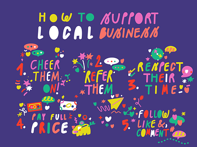 Local Business Love adobe illustrator digital illustration digital marketing entrepreneur illustration small business vector