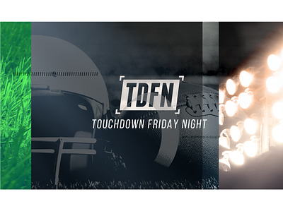 TDFN (Touchdown Friday Night) Graphics Package design graphic design logo