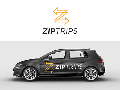 ZIP TRIPS Branding branding design graphic design logo