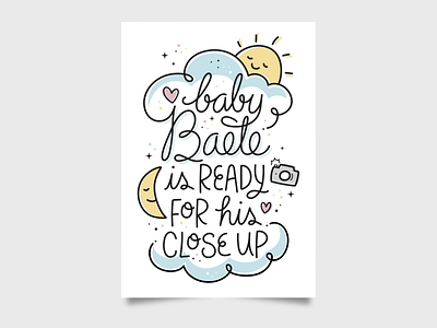 Baby Shower Invite graphic design illustration typography