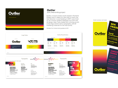 Outlier 2019 Branding brand brand design brand identity branding logo