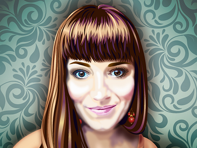 Self Portrait Vector Illustration digital illustration illustration illustrator photo realism portrait self portrait vector