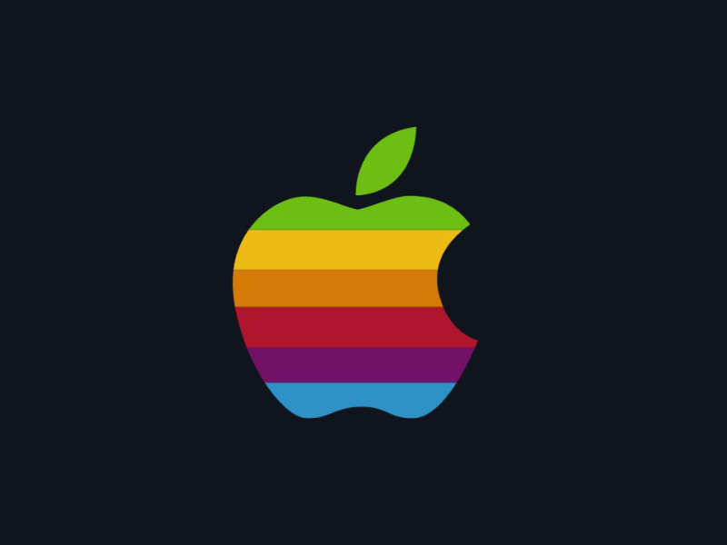 Logo reveal – all code animation apple greensock gsap javascript retro svg web animation
