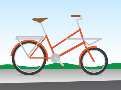 Yuba Bikes Concept bike cargo bike illustration