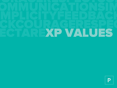 The Values of Extreme Programming pivotal poster values xp
