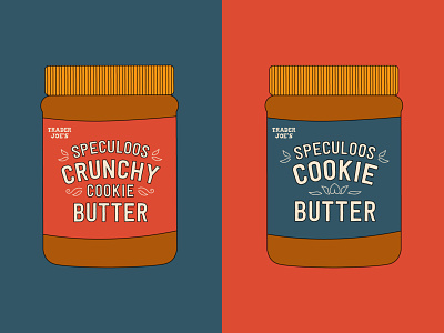 Speculoos Cookie Butter cookie butter design graphic illustration simplistic trader joes