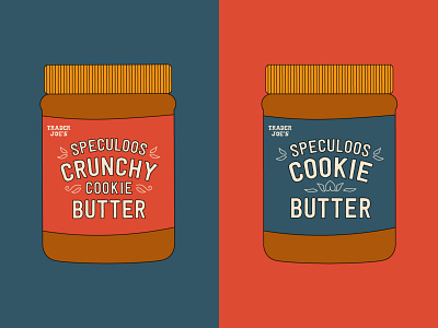 Speculoos Cookie Butter cookie butter design graphic illustration simplistic trader joes