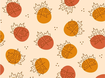 Maple Lake Pattern design fall illustration maple maple leaf minnesota pattern