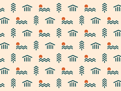 Lake Latoka Pattern branding graphic illustration minimal minnesota pattern simplistic