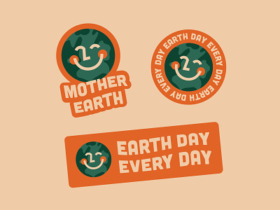 Earth Day design earth earth day earthday funky graphic illustration simple type