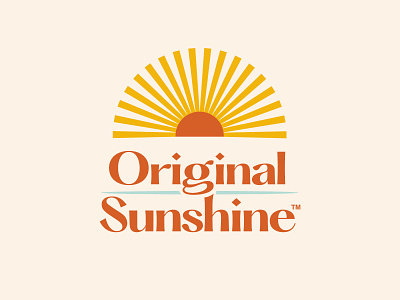 Original Sunshine branding bright design glutenfree graphic logo simplistic sunshine typography