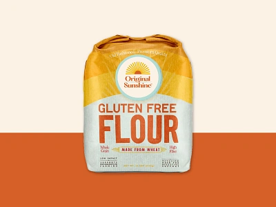 Original Sunshine Packaging branding glutenfree graphic logo packaging product sunshine typography warm