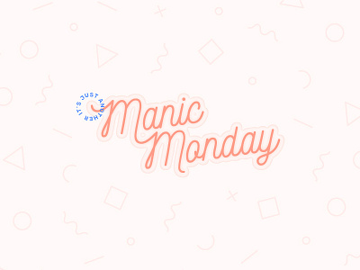 Manic Monday bangles manic monday pastel pattern pink typography