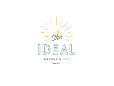 The Ideal Brunch breakfast brunch logo lunch typography