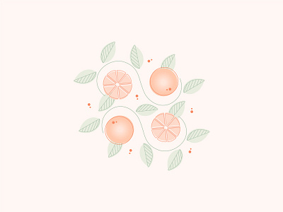 Oranges citrus illustration oranges simplistic