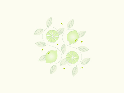 Limes citrus limes minimal pastel simplistic