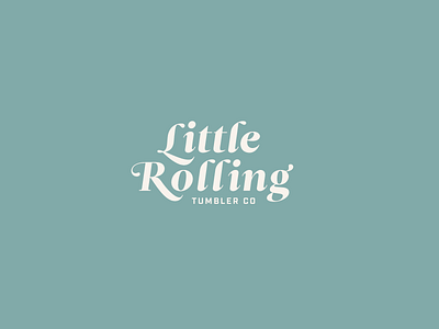 Little Rolling Tumbler Co branding logo minimal simplistic type typography