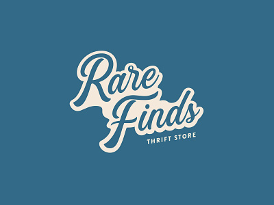 Rare Finds branding graphic logo minimal simplistic type typography vector