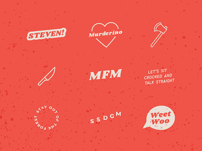 MFM Continued illustration logo mfm podcast simplistic typography