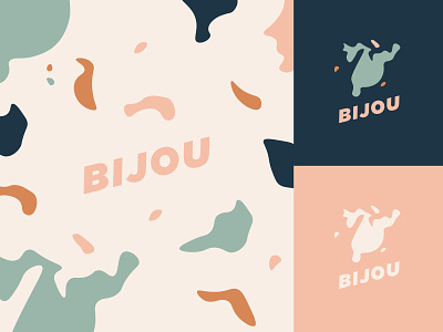 Bijou Lake bijou lake logo minnesota simplistic terrazzo typography
