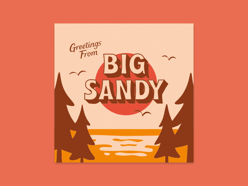 Big Sandy big sandy illustration lake minnesota typography
