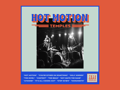 Temples Continued album funky graphic groovy hot motion photo temples typography