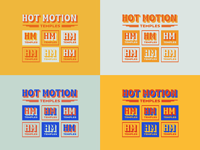 Temples Variations album funky groovy hot motion simplistic temples type typography
