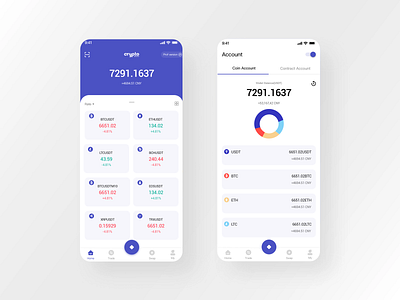 Blockchain app btc design ui