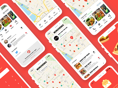 Munchiebox V2 app design illustration ios layout ui ux web