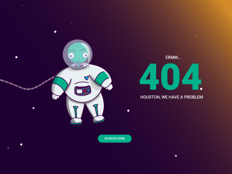 404 Error 404 alien astronaut error gif message motion shooting space star