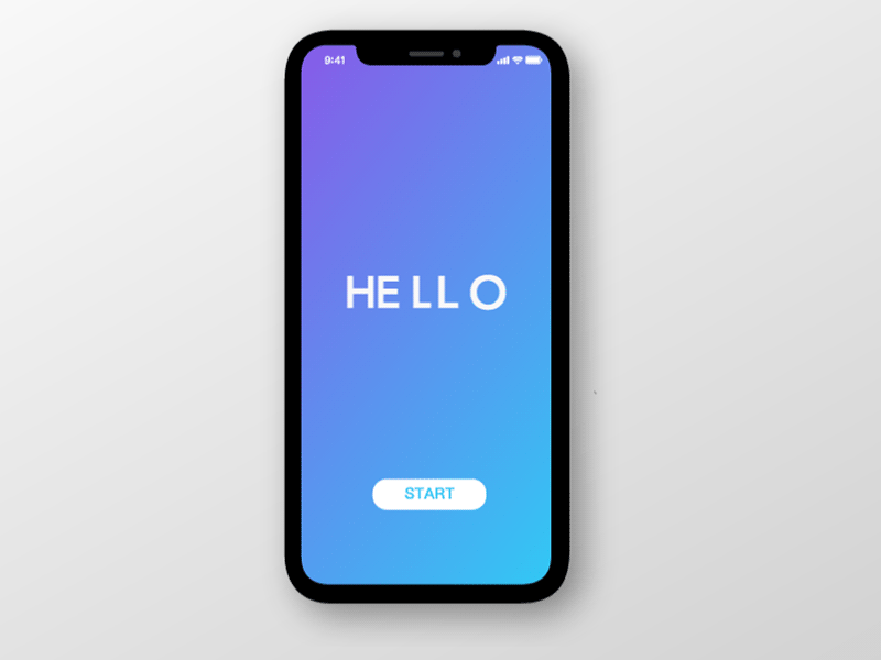 HELLO - Language App app audiowave gif iphonex language learning logo motion speechtotext voicerecognition