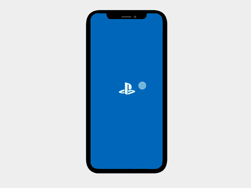 PS4 App animation app gif invision studio iphonex playstation prototype ps4 scroll ui ux
