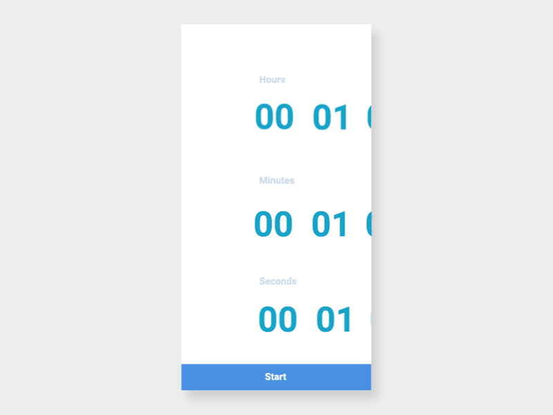 Countdown timer animation app countdown timer gif interaction interface mobile motion timer ui ux