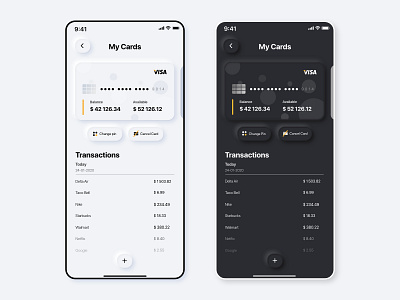 Mobile Banking App | Light & Dark Mode
