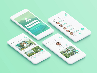 Camping App app camping interface design ui ux