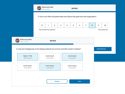 Feedback & Review Wizard flow