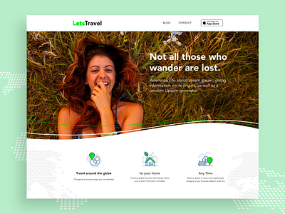 landing page concept design home landing page travel