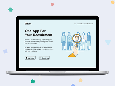 recruitment app landing page