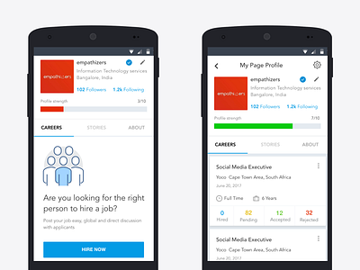 Business career page by Rajesh Raghavan on Dribbble