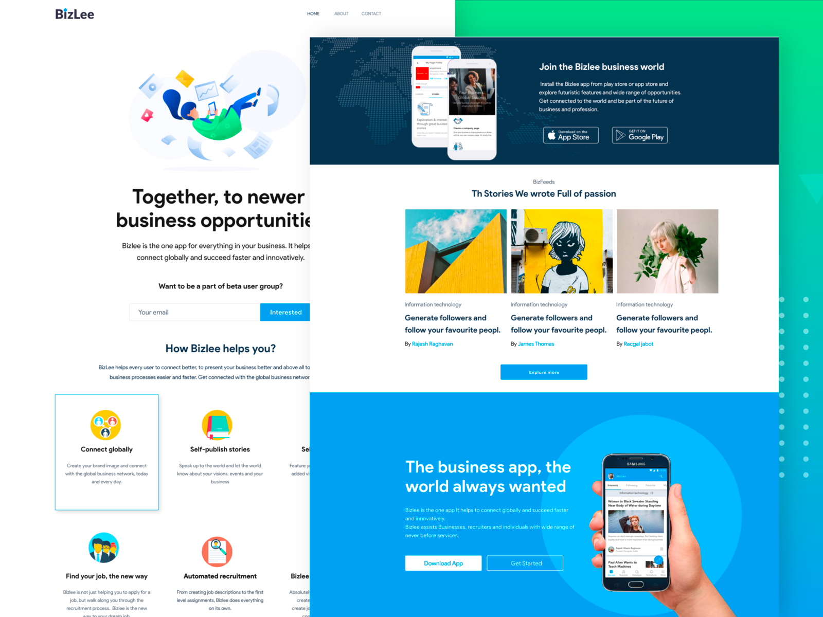 App Landing Page By Rajesh Raghavan On Dribbble